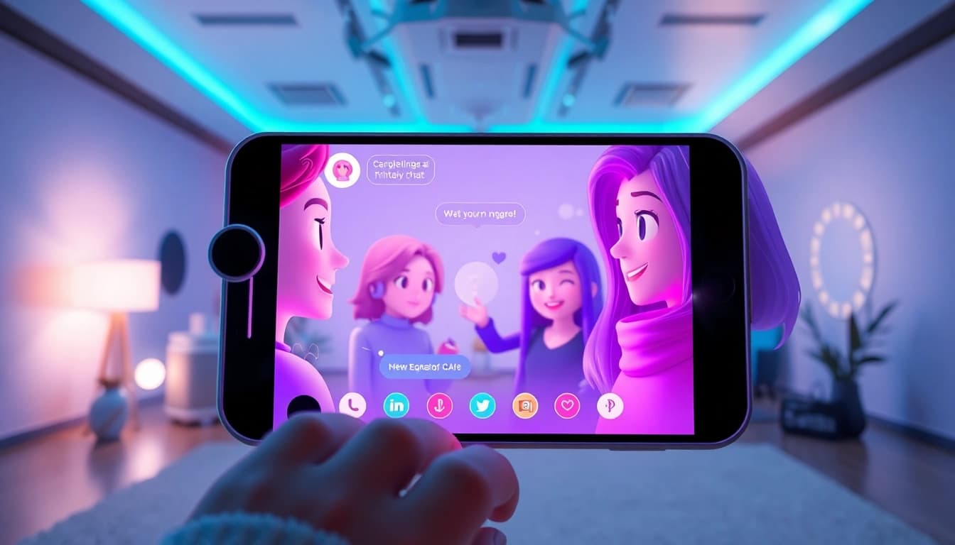 Engaging AI characters on the crushon ia platform in a futuristic chat interface