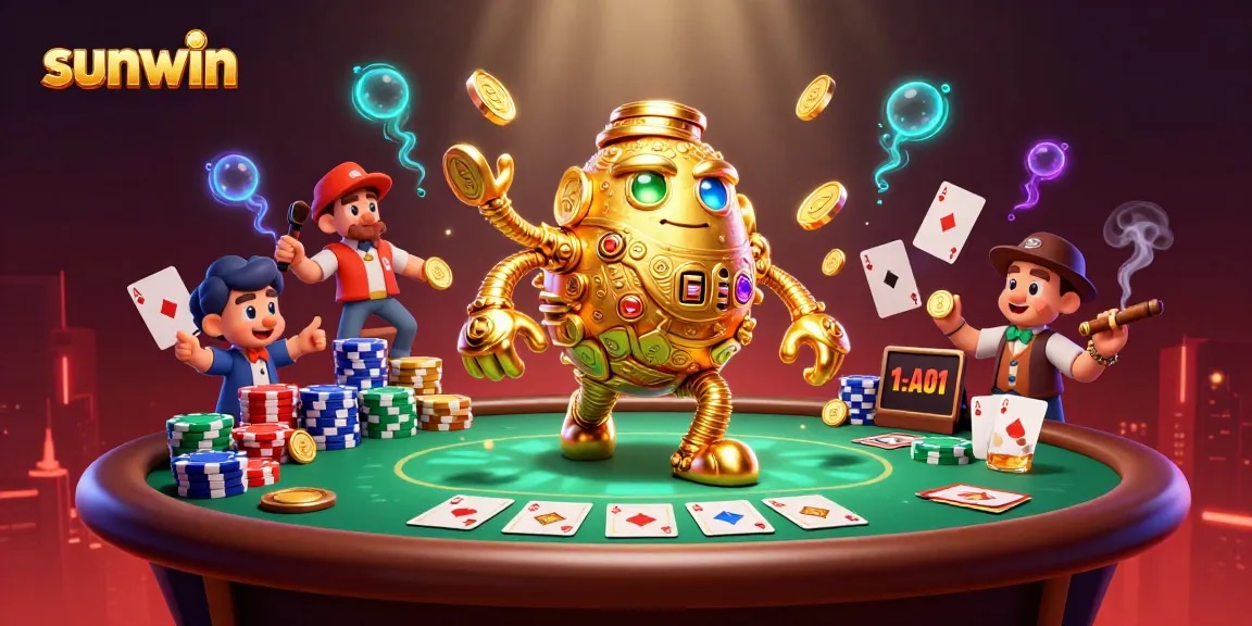 Engage with the thrilling sunwin casino vibes in this vibrant poker scene.