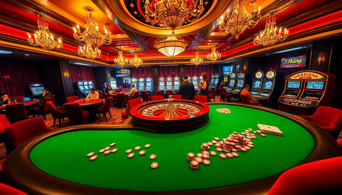 Experience the thrill of roulette and poker at https://79king.hiphop/ in a luxurious casino setting.