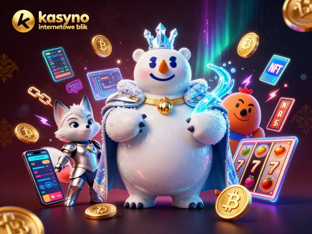 Experience the thrill of kasyno internetowe blik with vibrant animated characters and casino elements.
