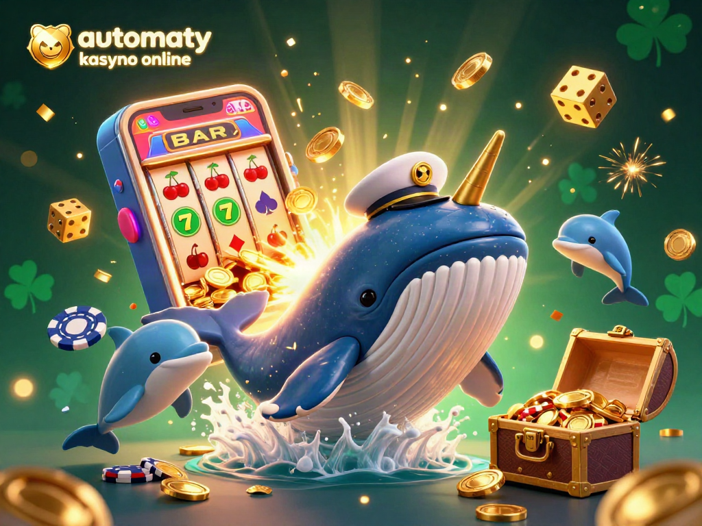 Experience automaty kasyno online thrills with our 3D illustration showcasing exciting slot machines and jackpot moments.
