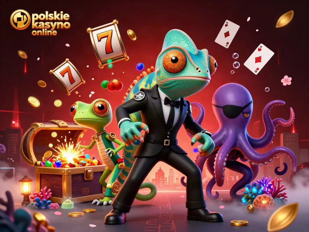 Experience the excitement of polskie kasyno online with vibrant characters and sparkling game elements.