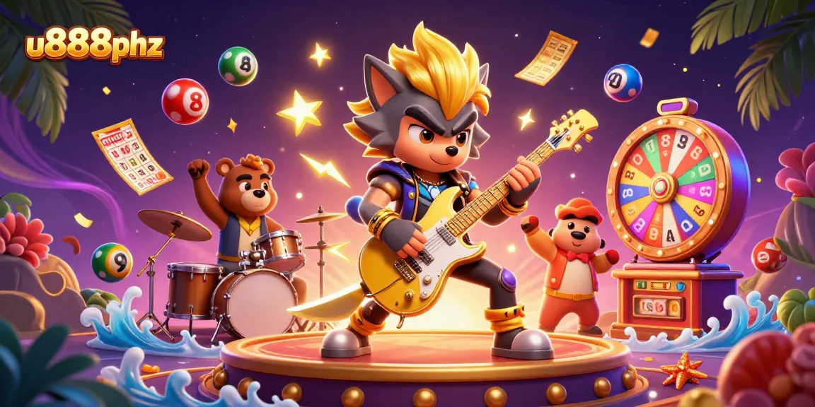 Experience thrilling wins at u888phz with dynamic gaming elements and engaging characters in an electrifying casino scene.