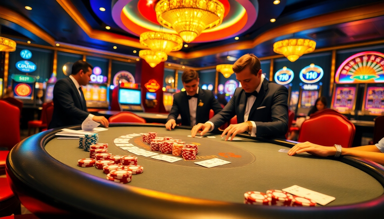 Experience the excitement at C168 COM with vibrant casino tables and skilled players.