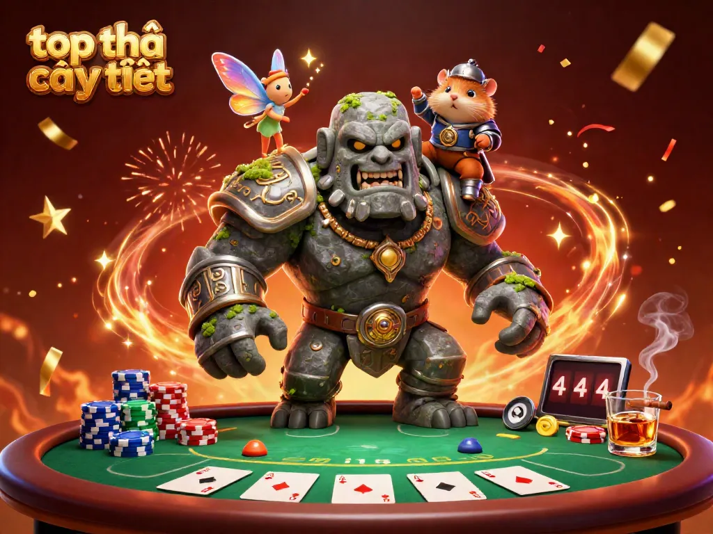 Experience the magical energy of top nhà cái uy tín with a lively casino scene featuring fantastic characters.