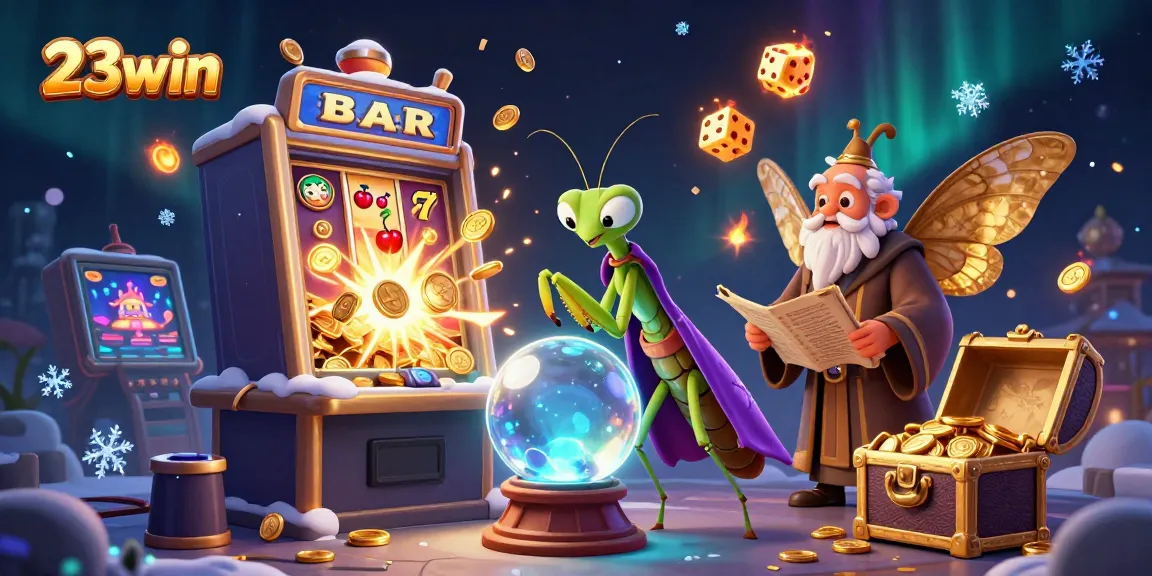 Experience thrilling casino games with 23win as vibrant characters and elements come alive in this captivating scene.