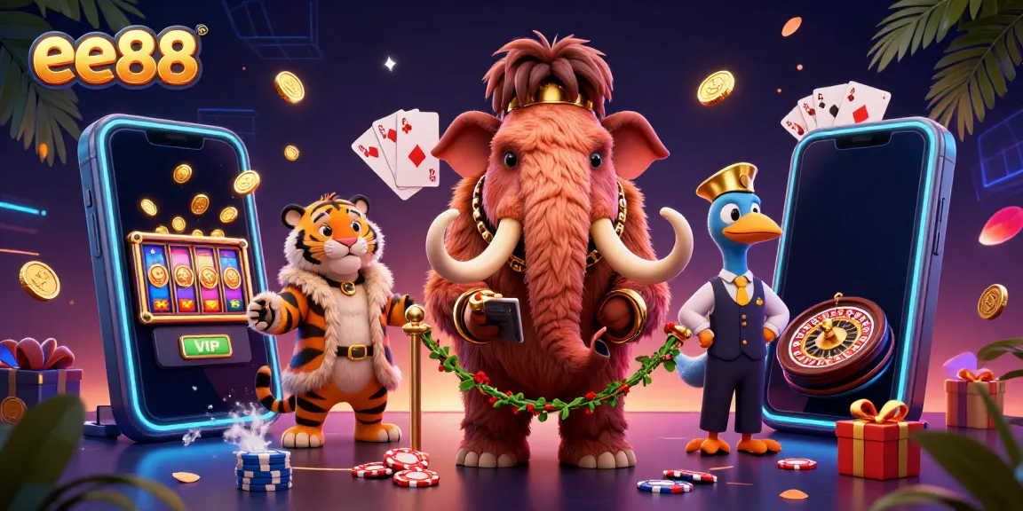 Experience the excitement of ee88 with a 3D casino bouncer checking IDs at the door.