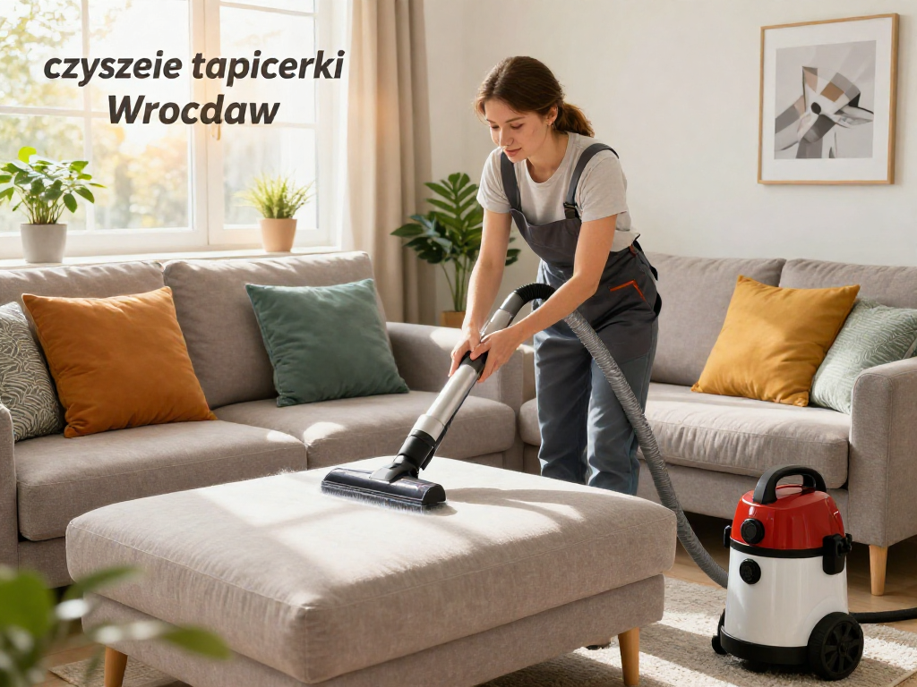 Efektowne czyszczenie tapicerki Wrocław w przytulnym salonie, profesjonalny usługodawca w akcji.