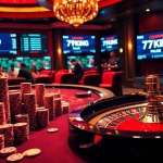 Players enjoying high-stakes poker at 79king's luxurious casino setting, highlighting excitement and glamour.