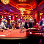 Players enjoying games at CM88 casino with poker, roulette, and slot machines in action.