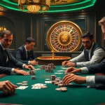 Experience the thrill of new88 with an elegant poker table setup, showcasing vibrant chips and cards.