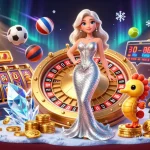 Spin the winning jackpots at LLwin's dazzling casino with a stunning mermaid and seahorse.