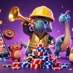 Exciting scene celebrating lc88 with colorful game elements, vibrant characters, and casino excitement.