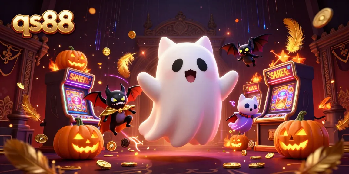 Experience thrilling fun and excitement with qs88 as a friendly ghost cat haunts a casino full of adventures.