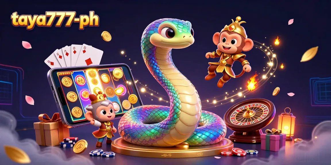 Experience the vibrant gaming world of taya777-ph with dynamic characters and exciting casino elements.