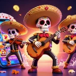 Engage with kèo nhà cái hôm nay through a lively mariachi band surrounded by vibrant gaming visuals.