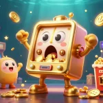 Spin to win at tg88 with a golden slot machine celebrating its jackpot alongside cheering baby slots.