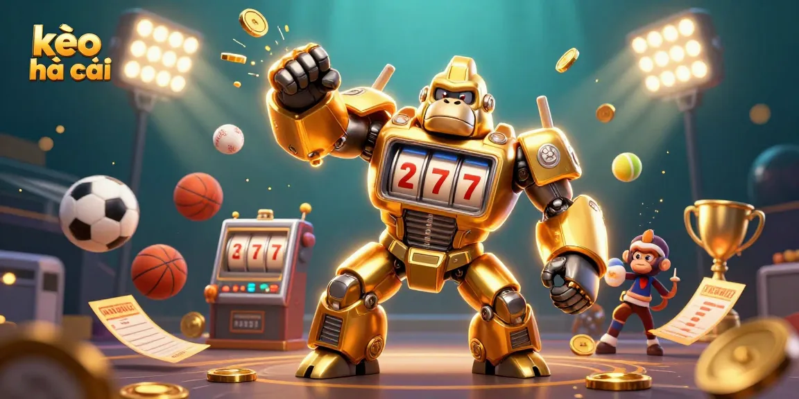Follow kèo nhà cái for expert betting insights and dynamic sports elements in a captivating scene.