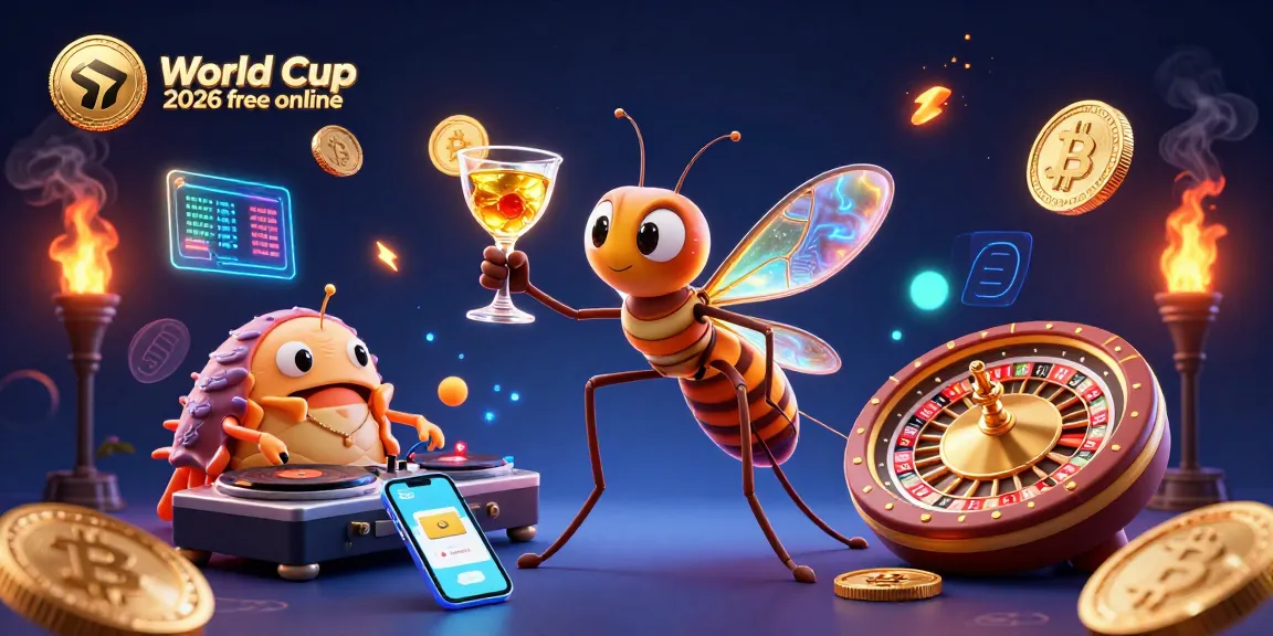 Stream World Cup 2026 free online with detailed casino illustration showcasing engaging characters and dynamic gambling elements.