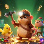 58win gamers explore vibrant depths with a treasure hunter mole and crypto elements