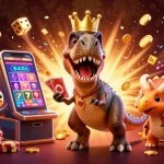Engage with exciting casino themes featuring 100VIPS4 in a lively 3D illustration.