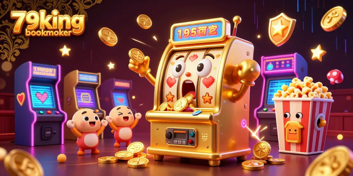 Engage with the excitement of 79king bookmaker as golden slot machines celebrate their jackpot wins in a vibrant casino scene.