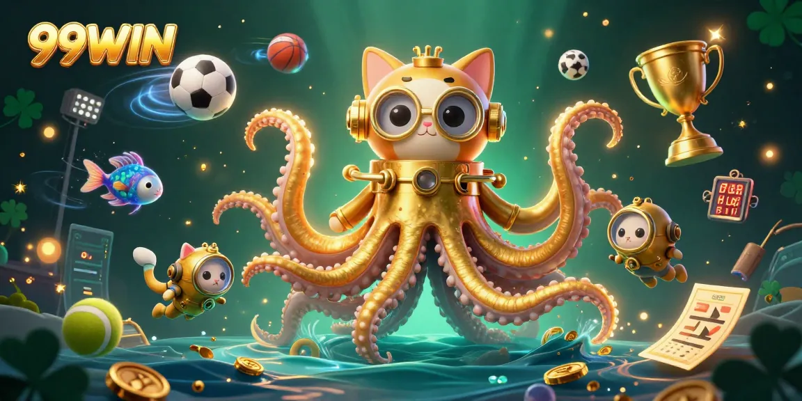 Bet on 99WIN and immerse in a vibrant 3D casino world with golden prizes and game action.