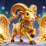 Socolive showcases a thrilling gambling scene with a golden ram charging at a vault filled with treasures.