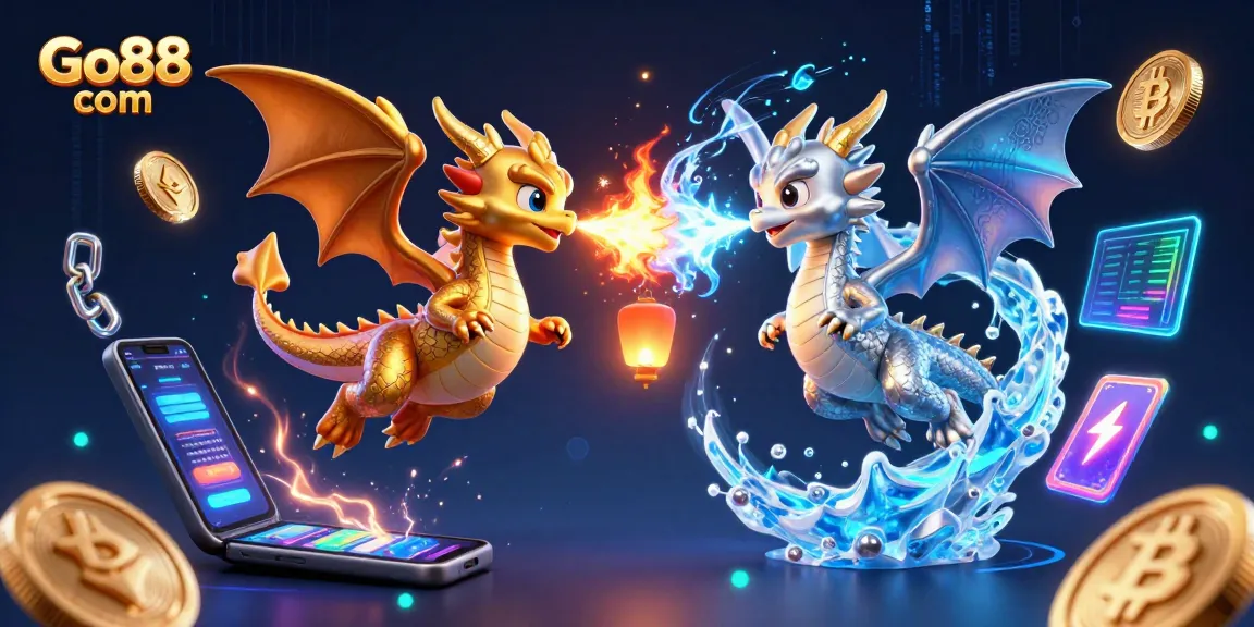 Witness vibrant dragons in action at Go88 com, where fire and ice meet crypto thrills!